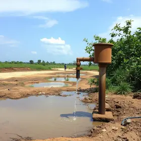 interrupção no abastecimento de água